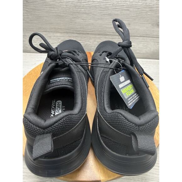 Skechers Work Flex Lite Men’s 11 Black/Black Slip Resistant WR Comfort Wide